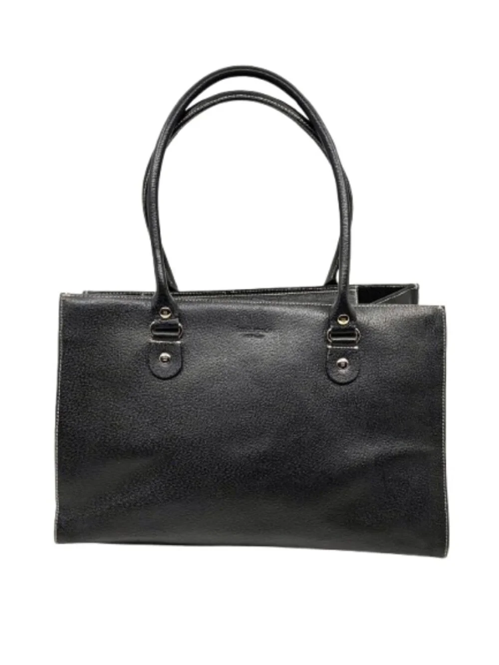 KATE SPADE~Wellesley Fallon Tote Black Pebbled Leather Shoulder Bag Work Bag